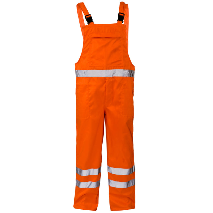 Hi Vis Polycotton Bib Trousers Orange