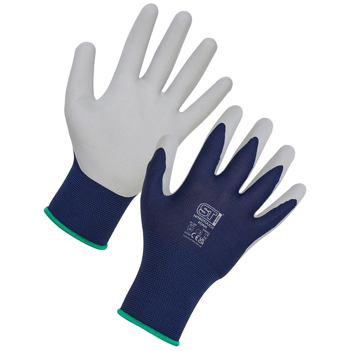Nitrotouch Foam Gloves Navy