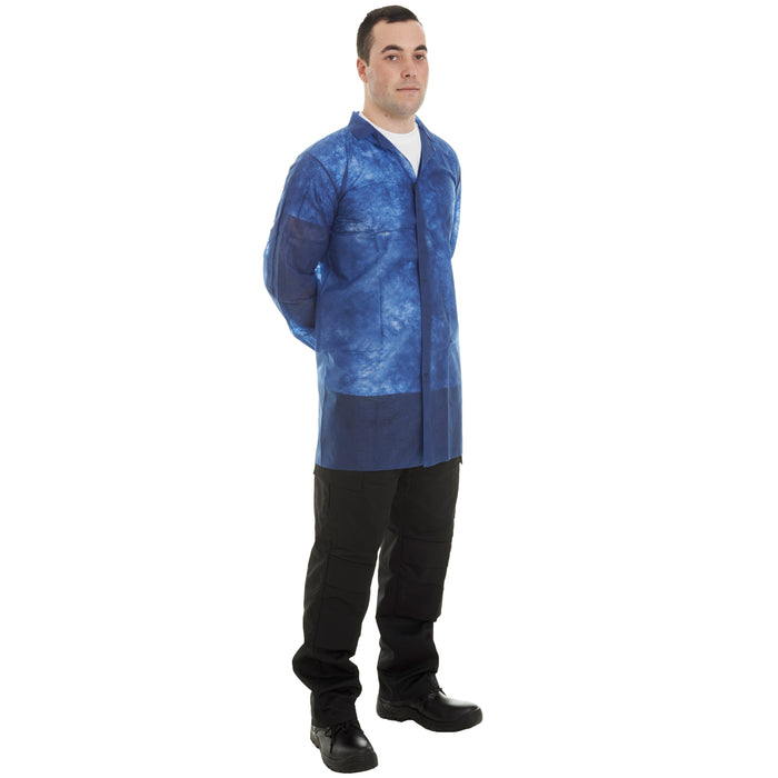 Non-Woven Coats Blue Velcro
