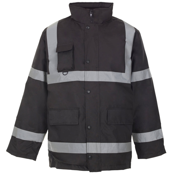 Security Parka With Tape Black