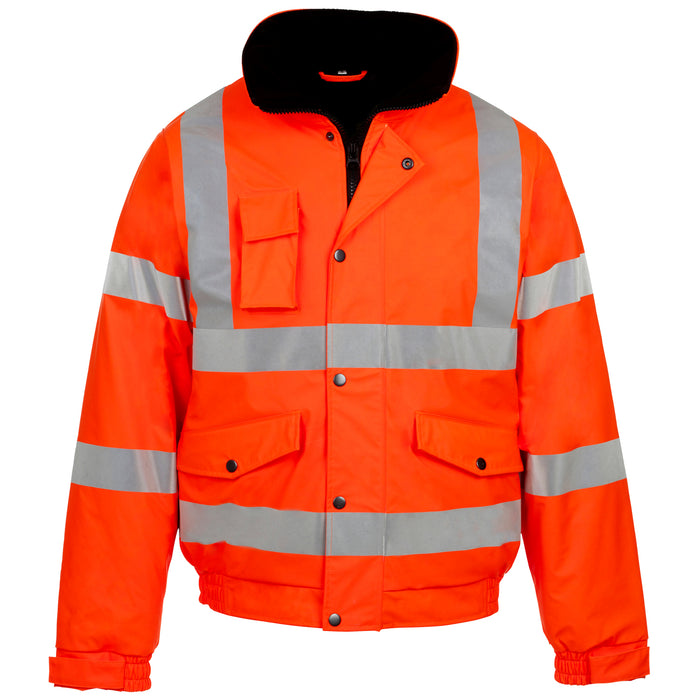 Storm-Flex PU Bomber Jacket Orange