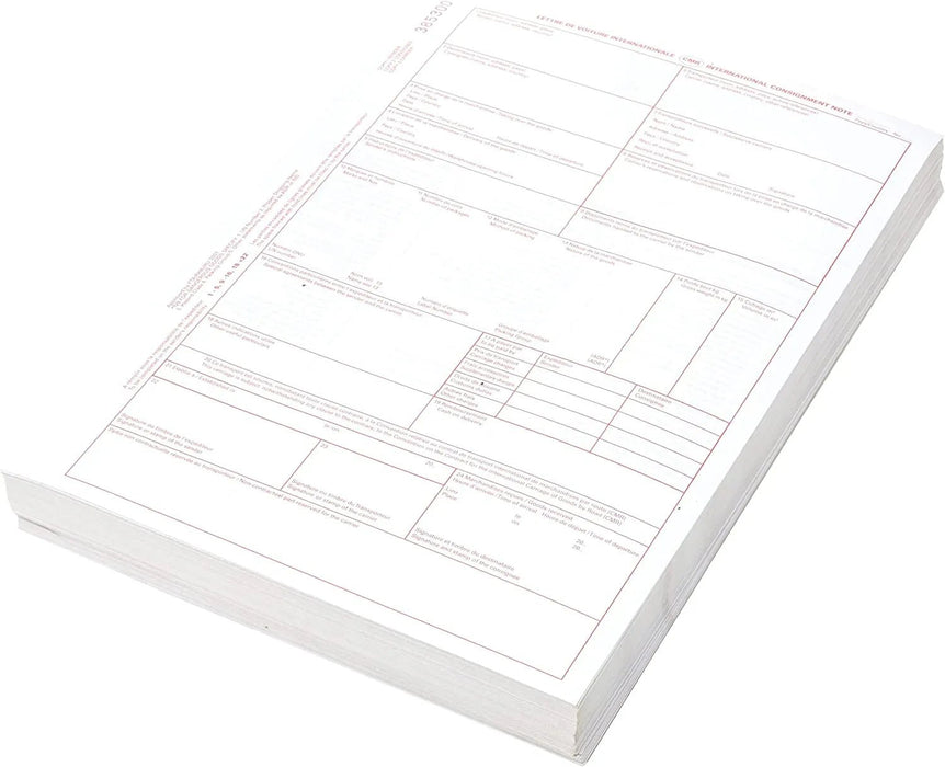 CMR Consignment Notes – 4 Part – 100 sets per pack - Jackson Handling Ltd