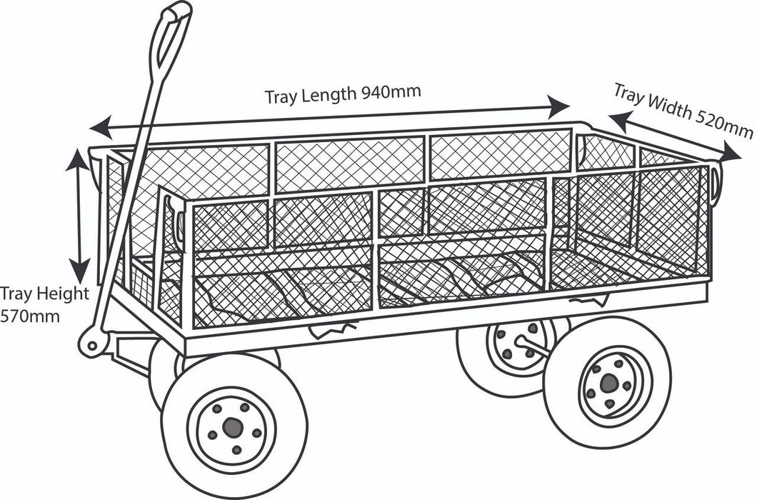 Garden Cart 300kg Capacity - Jackson Handling Ltd