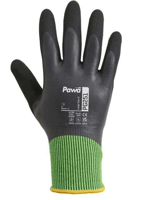 Pawa PG251 Water - Repellent Anti - Cut Gloves ( 12 pairs per bag ) - Jackson Handling Ltd