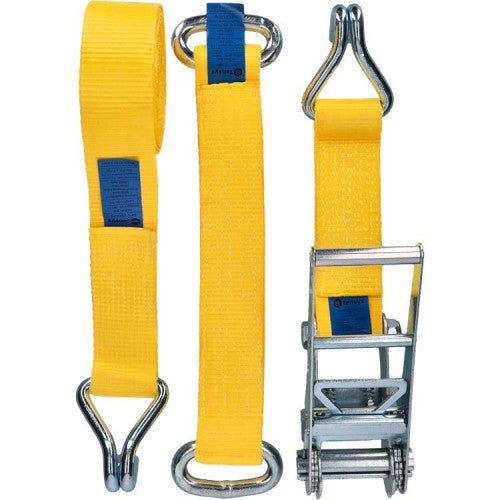 10T Car transporter strap with steel eye diverter - Jackson Handling Ltd