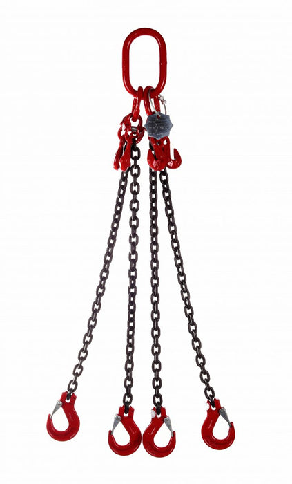 Grade 80 Four leg chain slings 7mm - 19mm - Jackson Handling Ltd