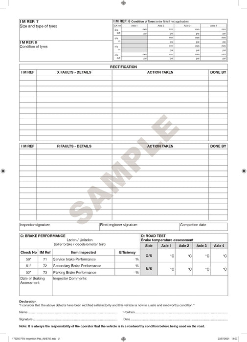 PSV Inspection & Maintenance Pad - Jackson Handling Ltd