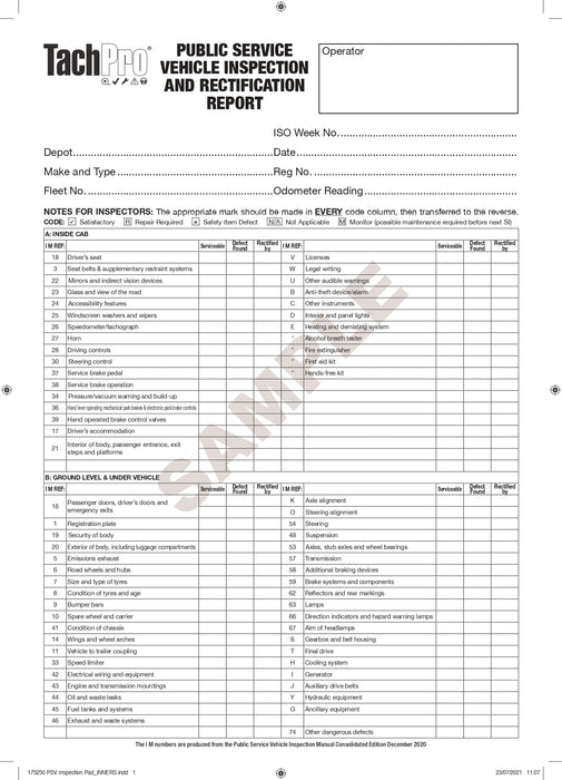 PSV Inspection & Maintenance Pad - Jackson Handling Ltd