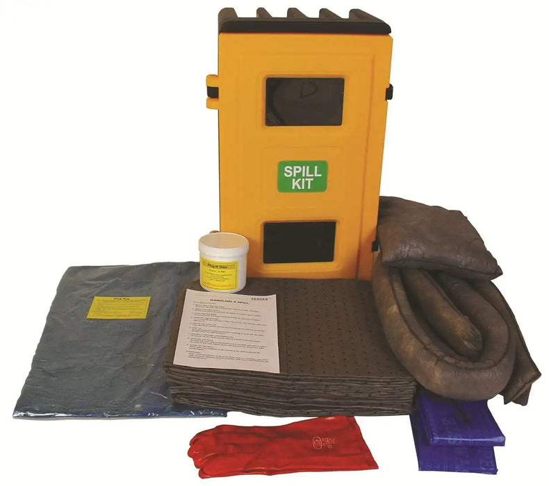 80Ltr Cab / Truck Exterior Spill Kit with Hinged Cabinet