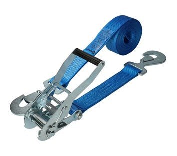 50mm · 4000daN · LWH · Ratchet Lashing System 5 Meter · Flat Snap Hooks - Jackson Handling Ltd