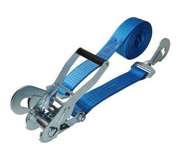 50mm · 4000daN · LWH · Ratchet Lashing System - 5 Meter · Twisted Snap Hooks - Jackson Handling Ltd