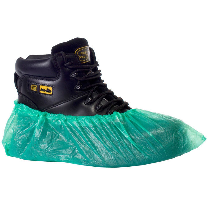 CPE Disposable Overshoe Green
