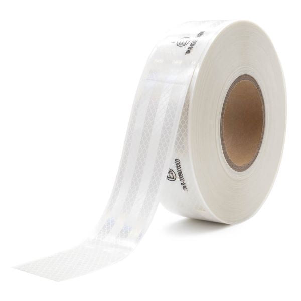 High Visibility White Reflective Tape Compliant with ECE 104 Standard