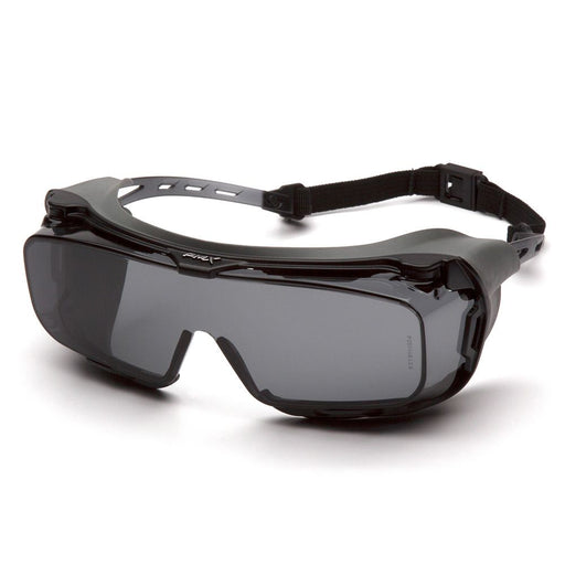Cappture Grey Lens Anti Fog Rubber Safety Spectacle Grey