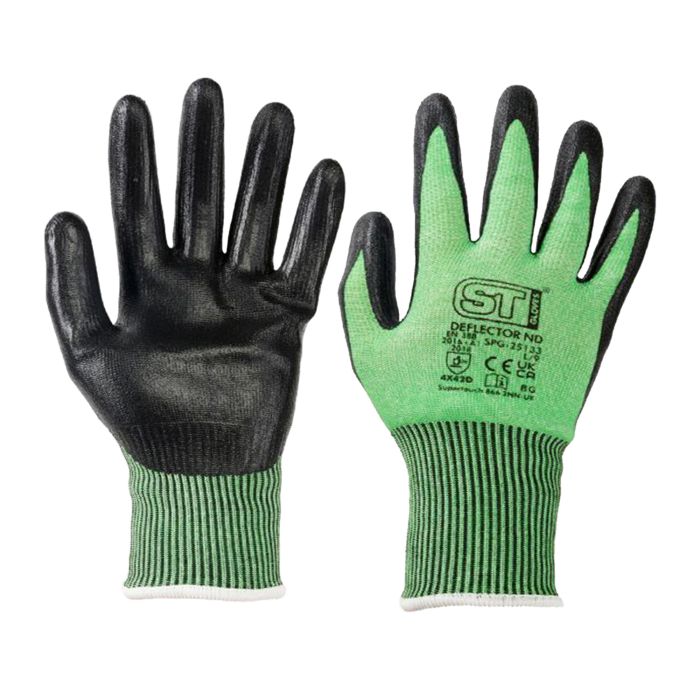 Deflector ND Cut-Level D Nitrile Foam Gloves ( 12 pairs per bag )