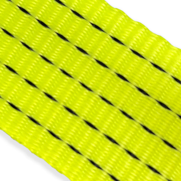 DAY GLO RATCHET STRAPS - with Hi-vis stitching