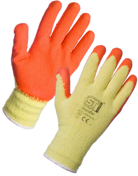 Handler / Gripper Gloves - Orange ( 120 pairs per box )