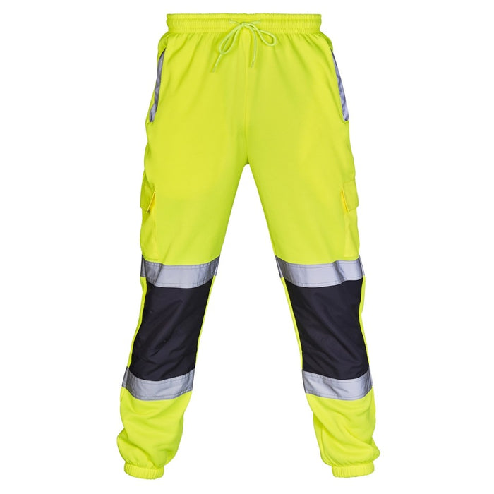 Hi Vis 2 Tone Jogging Bottoms Orange