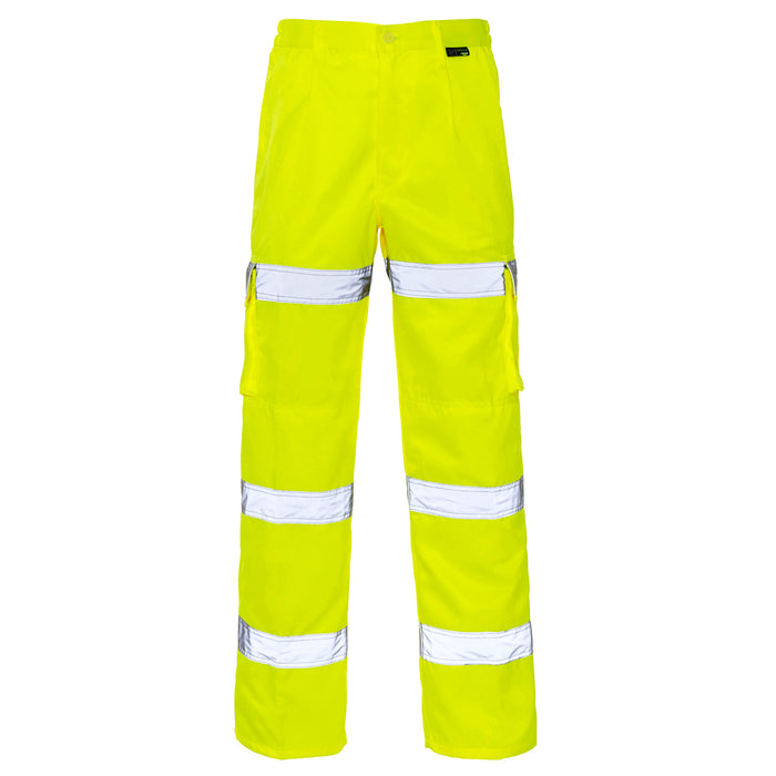 Hi Vis 3 Band Combat Trousers