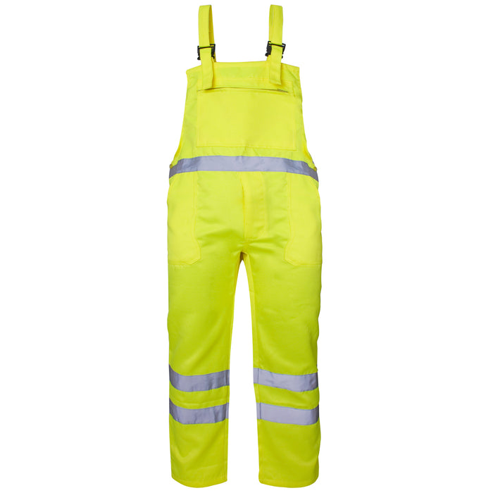 Hi Vis Polycotton Bib Trousers Yellow
