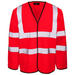 Hi Vis Red Velcro Vest
