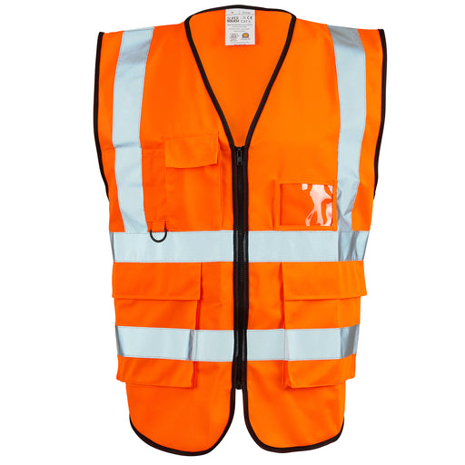 Hi Vis Yellow 2 Tone Executive Vest Orange