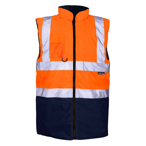 Orange Navy 2 Tone Bodywarmer