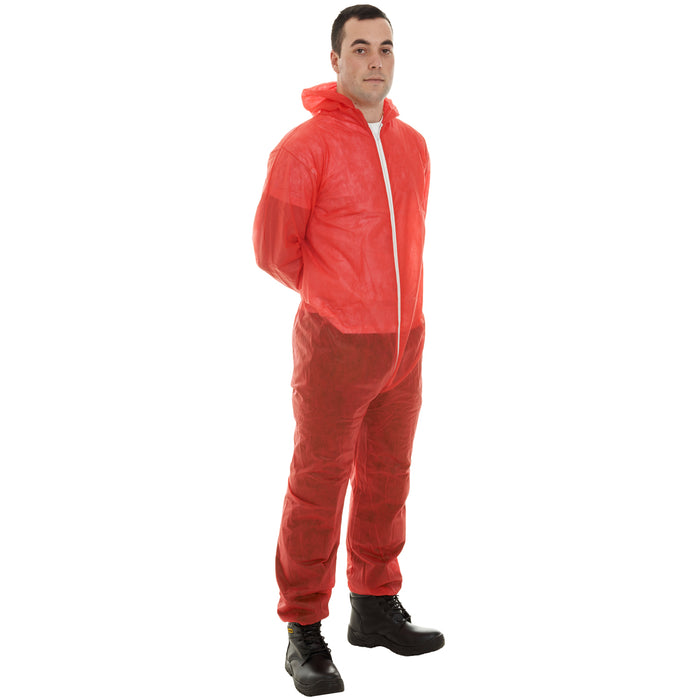 PP Non-Woven Coveralls Red