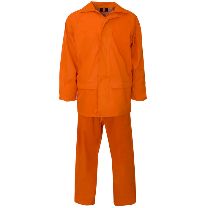 Polyester PVC Rainwear - Rainsuit Orange