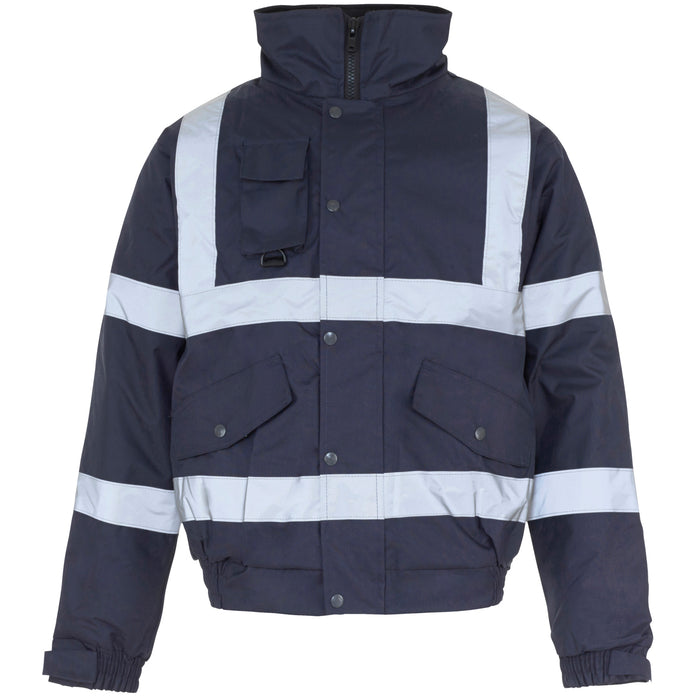 Security Bomber Jacket With Tape Navy