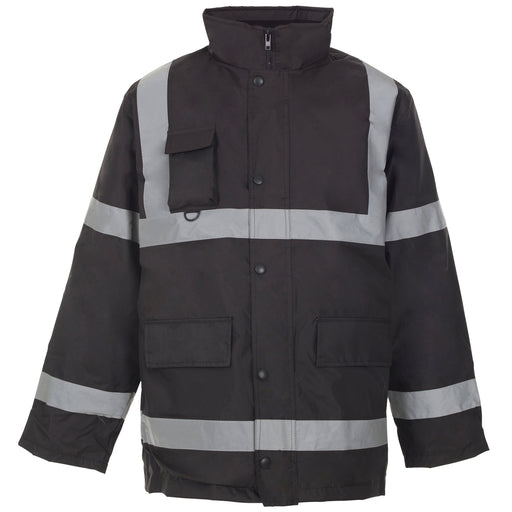 Security Parka With Tape Black