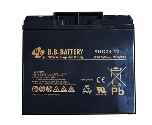 BB battery 12 volt DC SHR24ah (Perfect for Portable Power 1700/1700RC/1800RC) - Jackson Handling Ltd