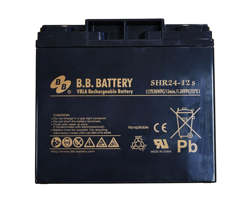BB battery 12 volt DC SHR24ah (Perfect for Portable Power 1700/1700RC/1800RC) - Jackson Handling Ltd