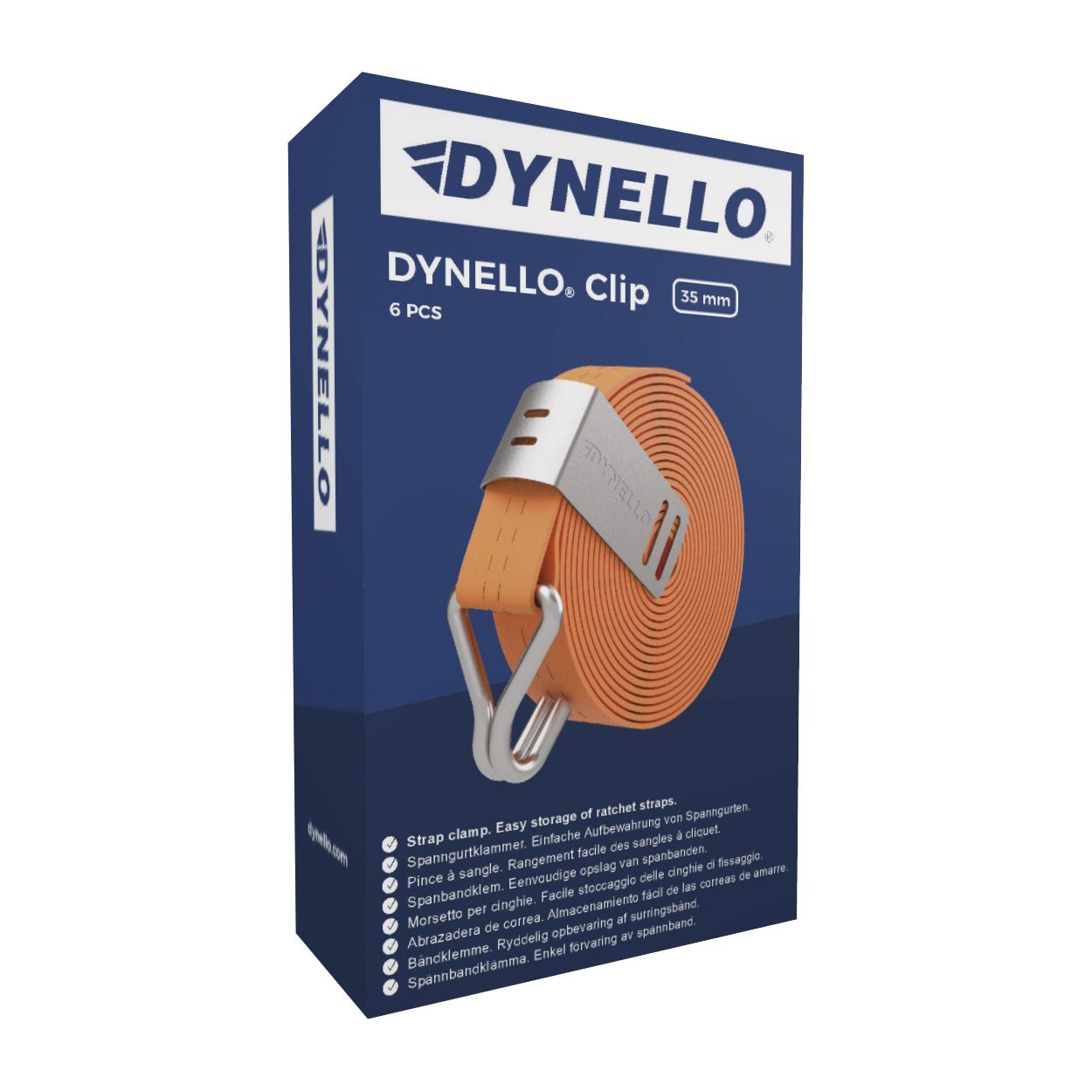 DYNELLO Clip 35mm Steel 6 - Pack Strap Clamp - Jackson Handling Ltd