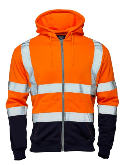 Hi Vis 2 Tone Hooded Zipped Sweatshirts - Jackson Handling Ltd