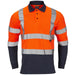 Hi - Vis 2 Tone Orange Long Sleeve Polo Shirt - Jackson Handling Ltd