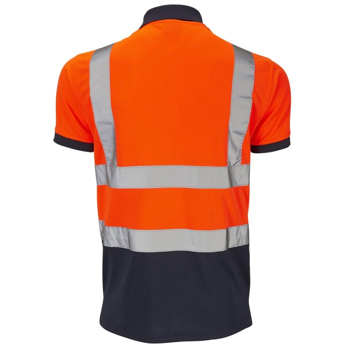 Hi - Vis 2 Tone Orange Polo Shirt - Orange - Jackson Handling Ltd