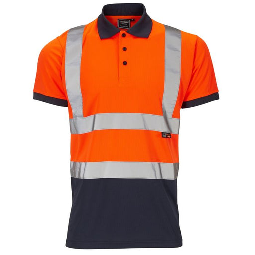 Hi - Vis 2 Tone Orange Polo Shirt - Orange - Jackson Handling Ltd