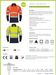 Hi - Vis 2 Tone Yellow Long Sleeve Polo Shirt - Yellow - Jackson Handling Ltd
