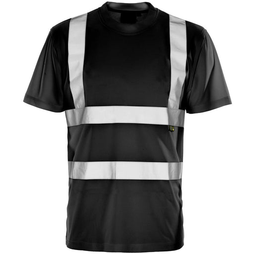 Hi Vis Black Bird Eye T-Shirt - Jackson Handling Ltd