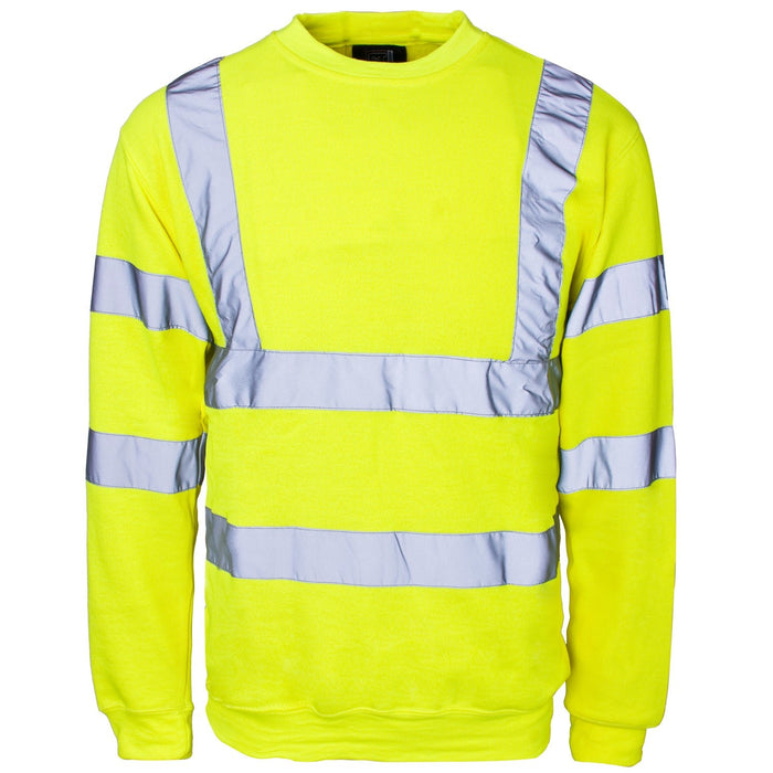 Hi Vis Crew Neck Sweatshirt - Jackson Handling Ltd