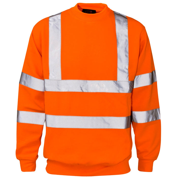 Hi Vis Crew Neck Sweatshirt - Jackson Handling Ltd