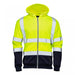 Hi Vis Orange 2 Tone Hooded Zipped Sweatshirt - Jackson Handling Ltd