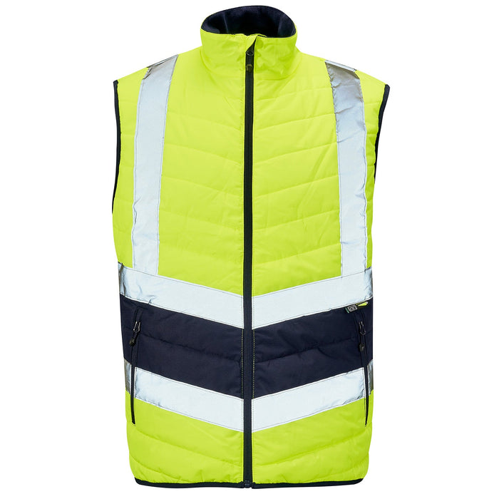 Hi Vis Orange 2 Tone Puffer Bodywarmer - Jackson Handling Ltd