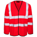 Hi Vis Red Velcro Vest - Jackson Handling Ltd