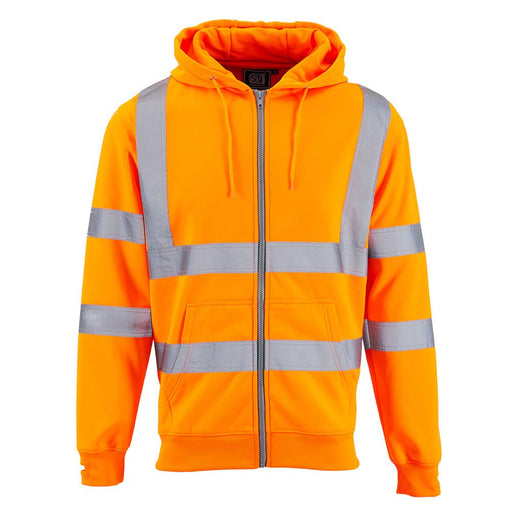 Hi Vis Zipped Hoodie - Jackson Handling Ltd