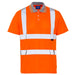 HV Long Sleeved Bird Eye Polo Shirt - Orange - Jackson Handling Ltd
