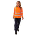 Ladies Hi Vis Savannah Birds Eye Long Sleeved Polo - Jackson Handling Ltd