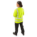 Ladies Hi Vis Savannah Birds Eye Long Sleeved Polo - Jackson Handling Ltd