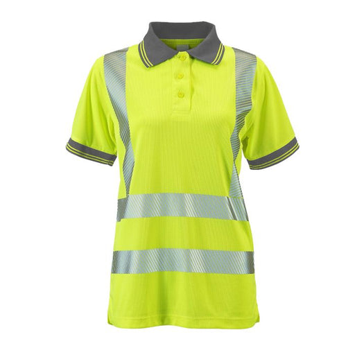 Ladies Hi Vis Savannah Birds Eye Polo - Jackson Handling Ltd